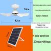 Outdoor Solar-Powered Ceiling Fan with Remote Control and LED Light
