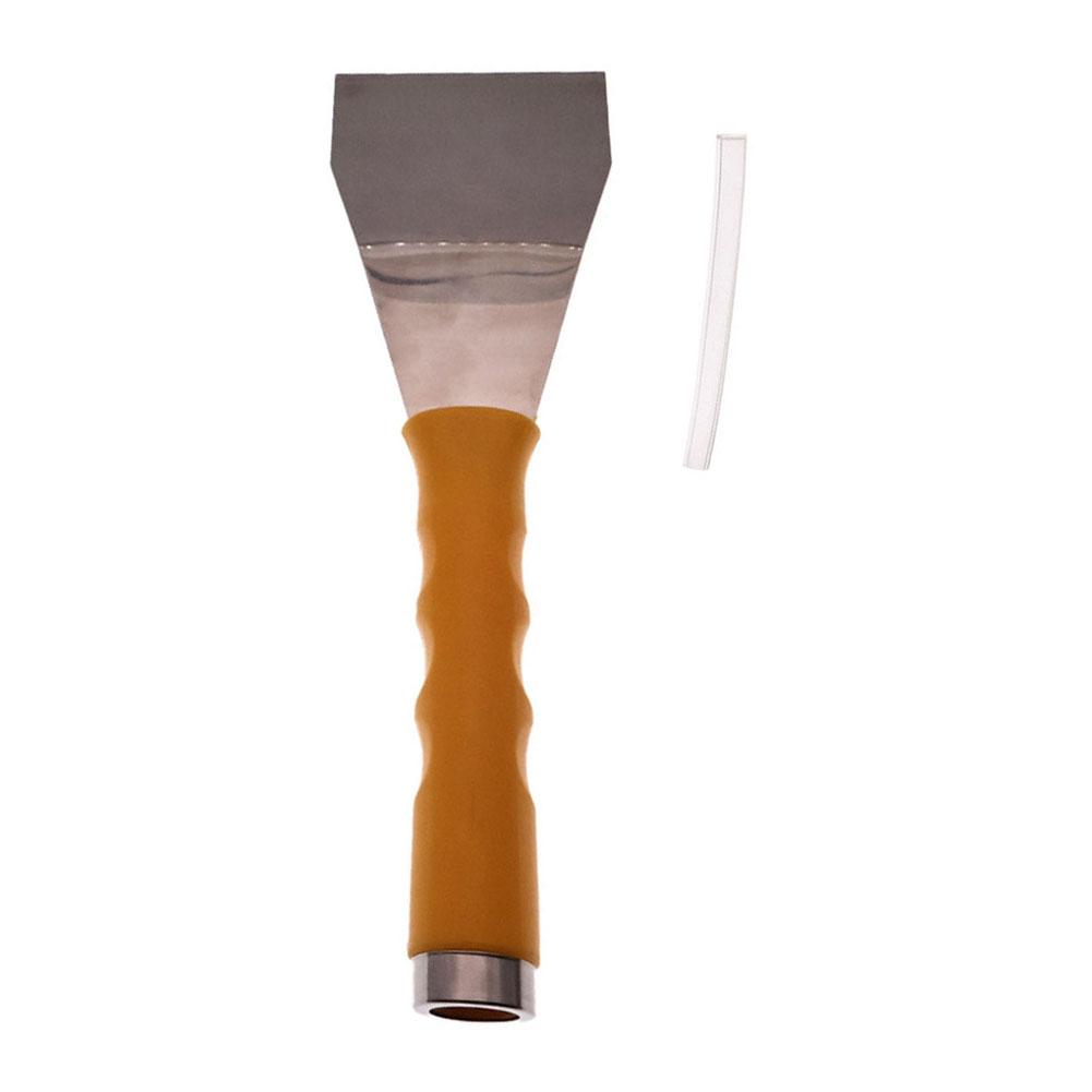 25 by 7 5 CM Bent Chisel Paint Scraper with Stainless Steel Thick Blade for Wallpaper and Drywall Putty Removal