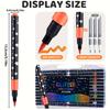 12/24/36pcs Colors Flash Effect Marker Pens | Acrylic-based Ink, Medium Point, Suitable for Drawing, Coloring, Sketching, Crafts
