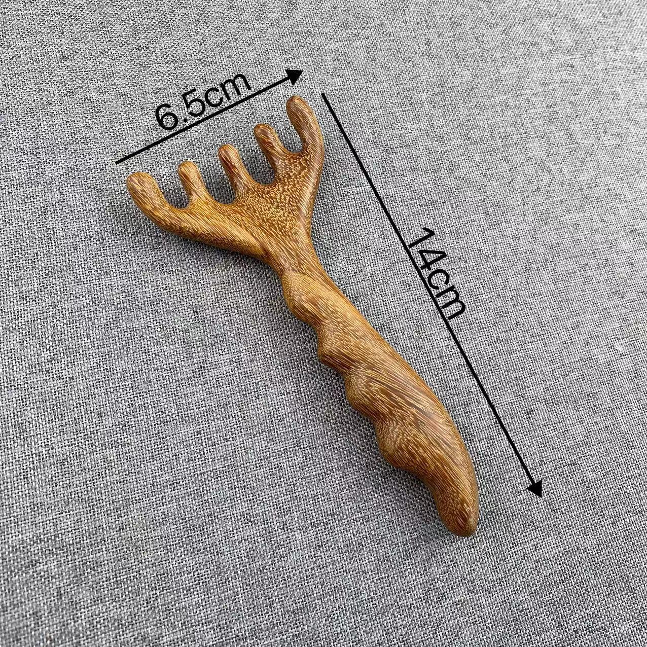 

Расческа для кожи головы с рогами: Пятипальцевый массажер для головы для прочистки меридианов, гуа ша и ухода за всем телом