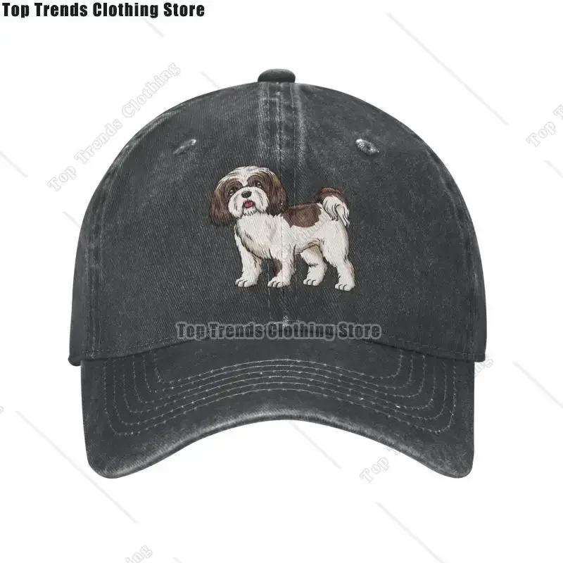 Classic Unisex Cotton Shih Tzu Dog Baseball Cap Adult Adjustable Dad Hat Women Unisex Sun Protection
