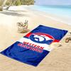 Western Bulldogs Print Beach Towel, Large Soft Quick Dry Towel for Beach Camping Swimming