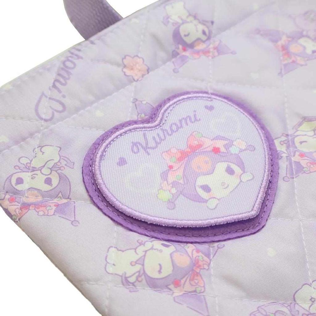 Takanami Create Quilted Lesson Bag Kuromi Purple Field Extracurricular [138436] (Schoolchildren, Toddlers, Children, Kindergarten/School Entrance,