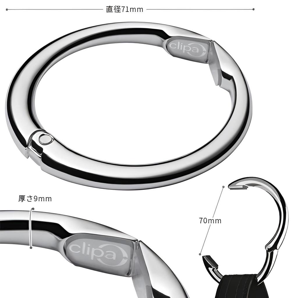 Clipa Bag Hanger Clipa2 Desk Hanger Bag Hook 15kg Load Capacity Convenient for Travel (1276)