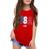 Girls  Kids Summer Crewneck Sleeveless Shirts Tank Tops