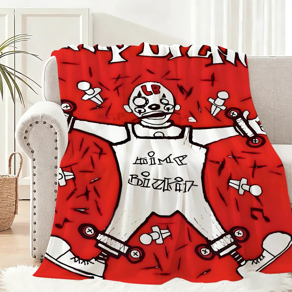 Band limp bizkit Throw Lightweight 240g Flannel Blanket Soft Skin-friendly for Summer Cooling 75x90cm