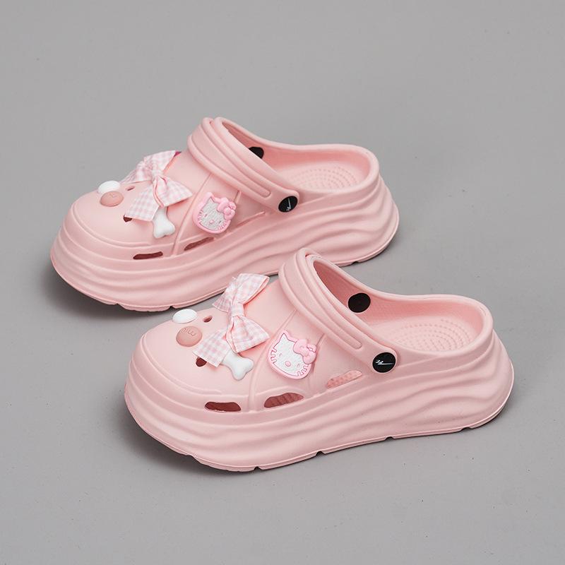 Cartoon soft bottom heightening slippers new