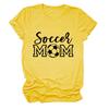 Soccer Mom European and American Crew Neck Women's Casual Loose Short-sleeved eBay Foreign Trade Spot Large Size Comfortable T-shirt
