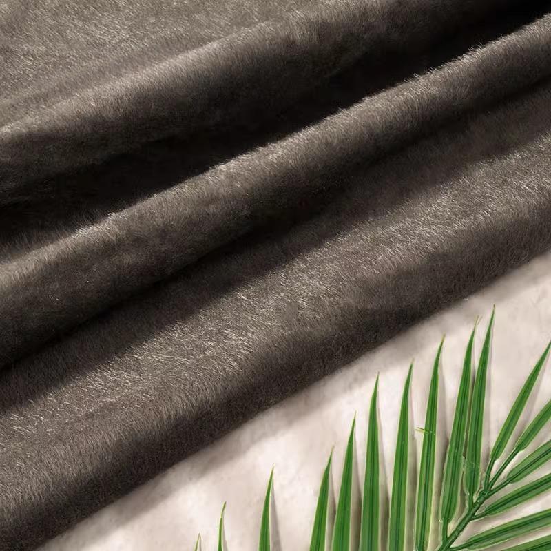 Plain Color Super Thick Faux Mink Fur Fabric Horsehair Flocking Plush Fabric DIY Sewing Sofa Clothing Luggage Shoes Toys Fabric