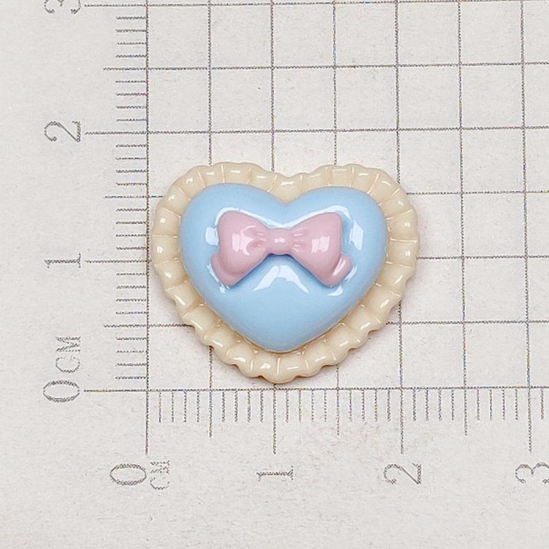 10Pcs Cartoon Cute Cartoon Rabbit, Crystal Ball, Bow, Peach Heart, Cake Scrapbook Craft Diy Miniature Ornament Accessories A7