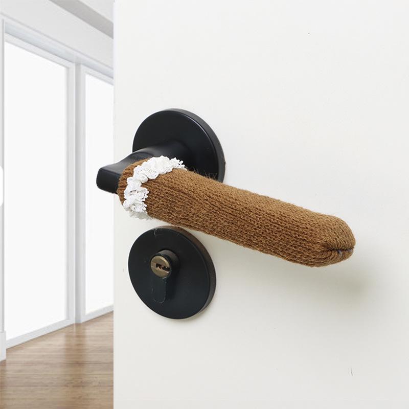 Knitted Thickened Anti-Collision Door Handle Cover for Winter