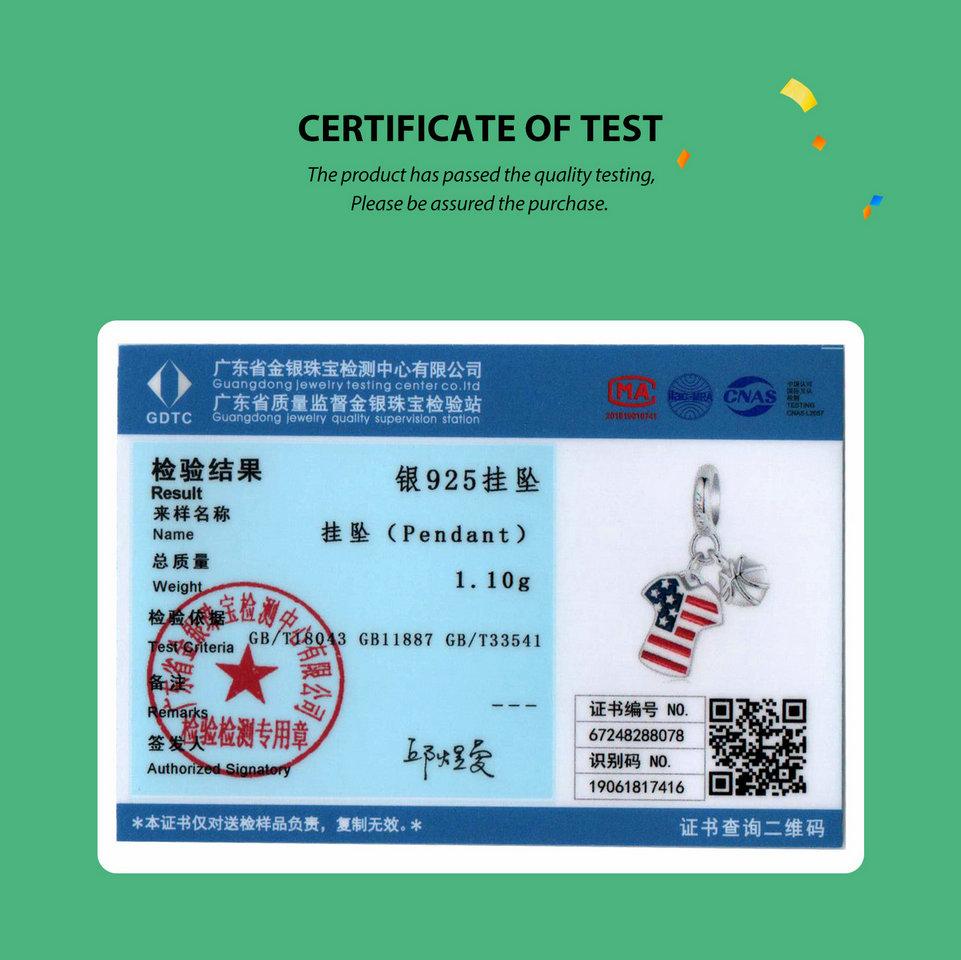 WOSTU 2024 925 Sterling Silver Football Love Sport Charm Beads Fit Women Bracelet & Necklaces Jewelry Soccer Beads