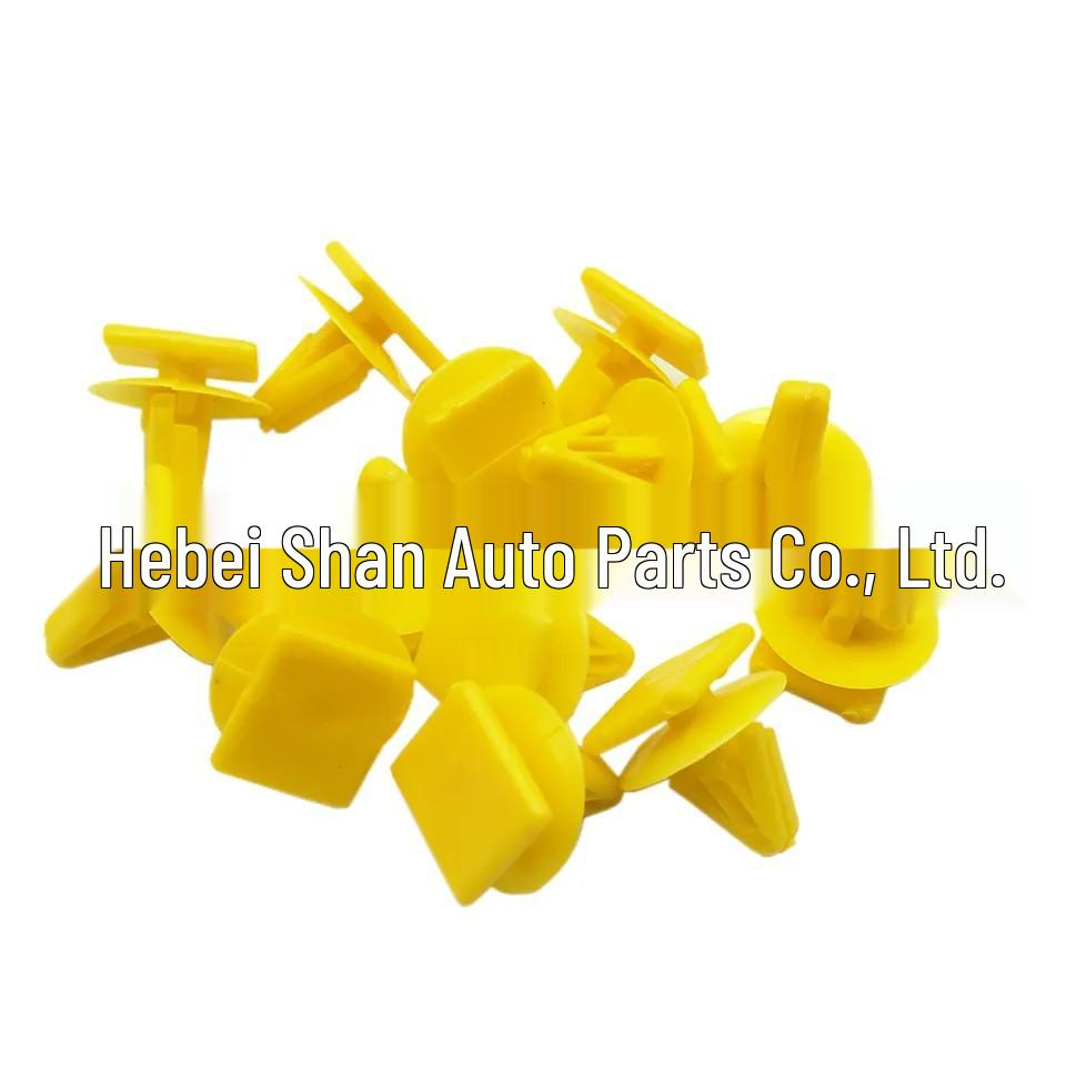 Modern Square Door Panel Clips: White Trim & Skirt Guard for Interior Panels & Wheel Arches