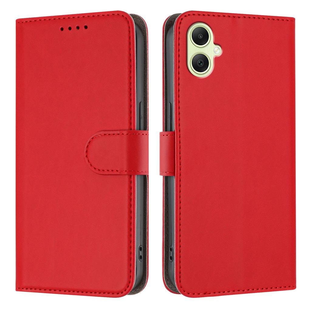 For Samsung Galaxy A06 5G/Galaxy A07 5G Leather Case Solid Color Phone Cover with Wallet
