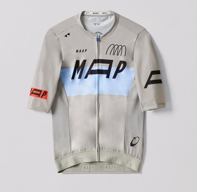 MAAP new short-sleeved cycling clothes spring and summer road bike cycling clothes men s and women s sunscreen breathable tops quick-drying clothes XXS
