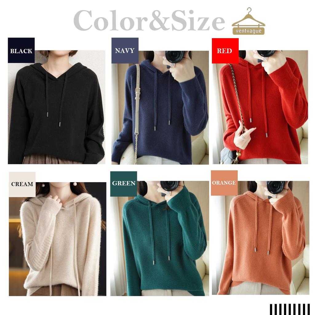 Von Vaag Hoodie Knit Pullover Sweater (02.M, Cream)