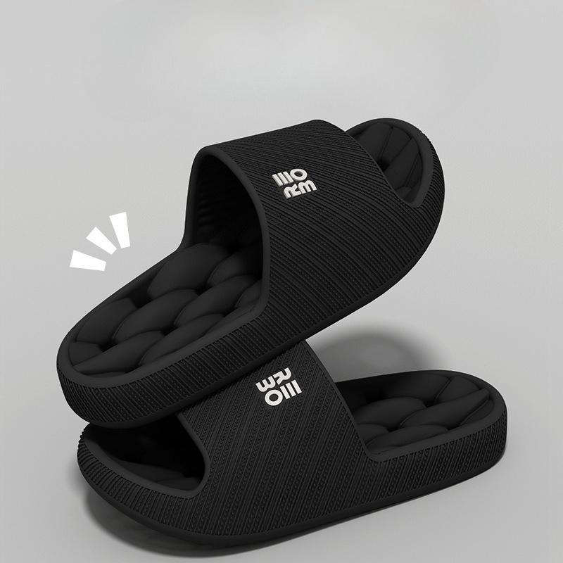 Unisex's Slipper Summer Bathroom Shower Slipper for Couples, Lightweight Comfortable Simple Style Breathable Home Slipper