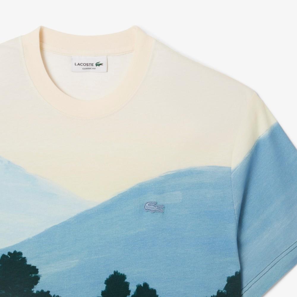 Lacoste Men's Holiday All-Over Jacquard Short-Sleeve T-Shirt TH5896-55N9IX