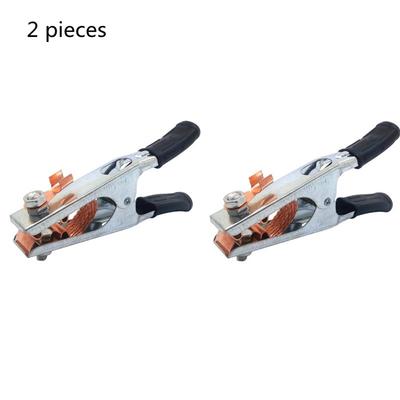 2Pcs Welding Accessories 500A Copper Welding Earth Clip Electroplated