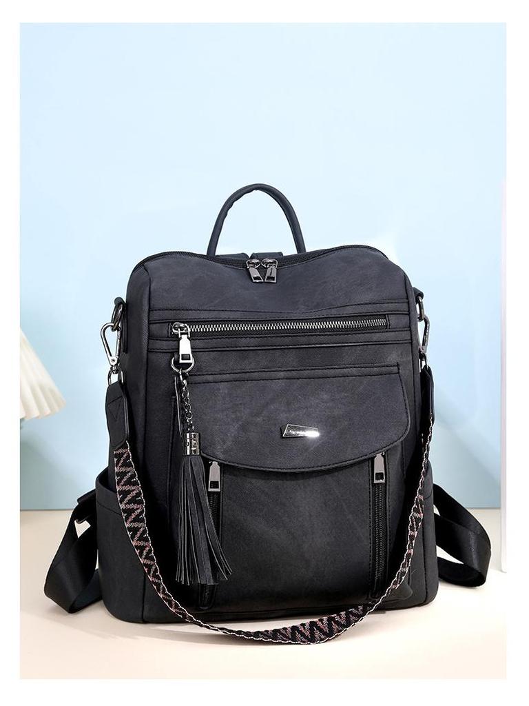 2025 Retro Style Spring Women's PU Backpack: Trendy & Multifunctional Design