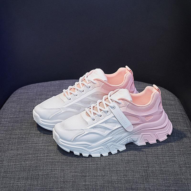 Korean Version of Dad Shoes for Women 2025 Spring New Breathable Student Sports Shoes for Women Ins Trendy Casual Net Shoes for Women