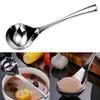 Functional Stainless Steel Soup Spoon Family Size Stainless Steel Soup Ladle With Comfortable Long Handle for Cooking