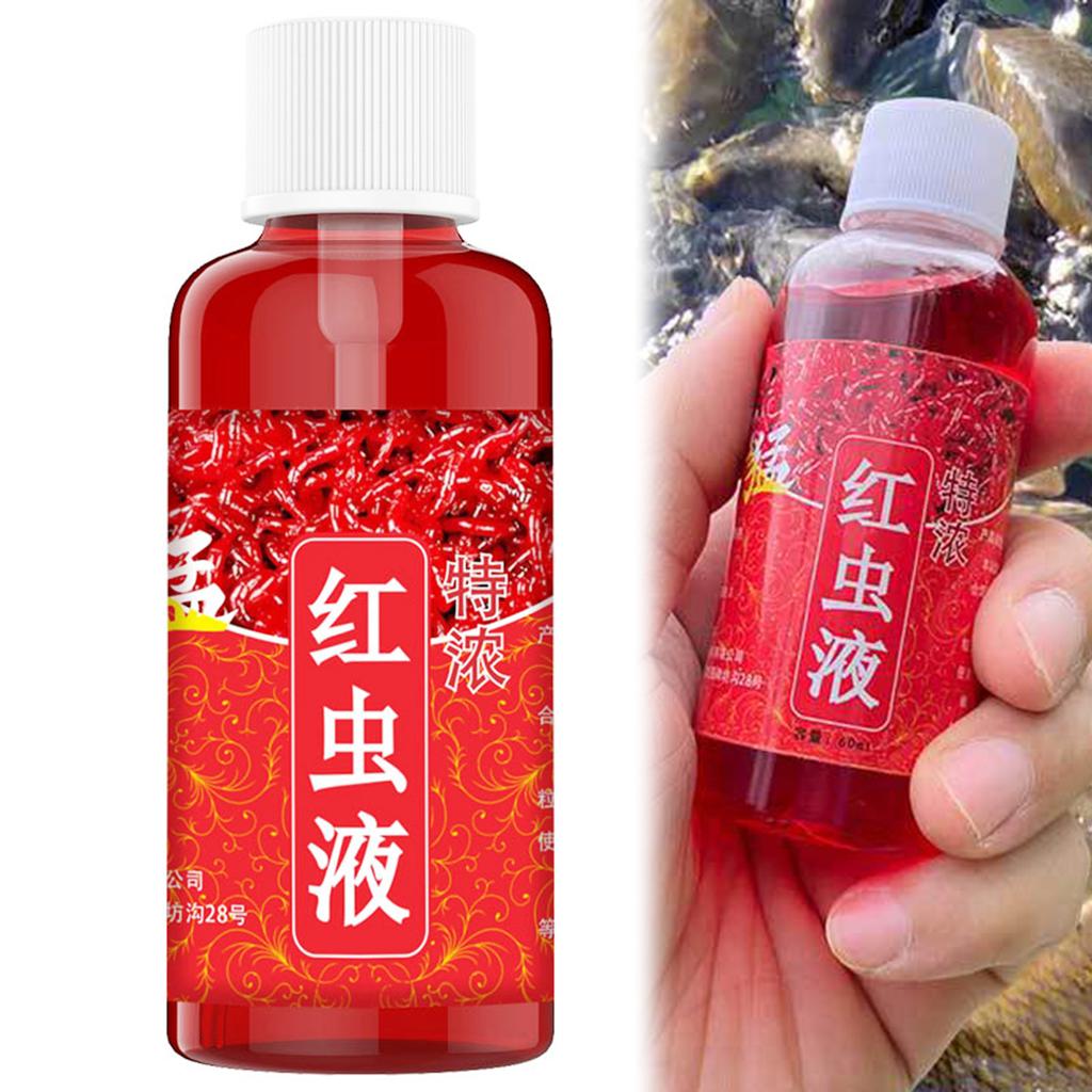 60ml Fishing Bait Liquid Attractant for Carp Crucian Bream Fish Lure with Rapid Attraction for River Lake Pond Fishing