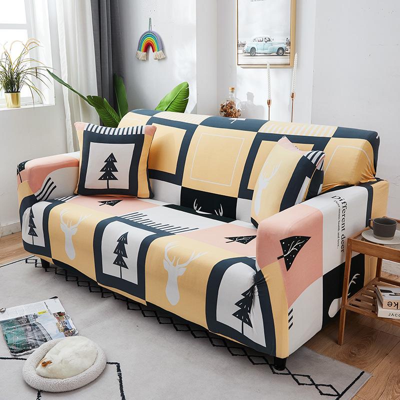Bedruckter Sofabezug, multifunktionaler gestrickter Stretch-Sofa-Matratzenbezug, Sofabezug-Stücke