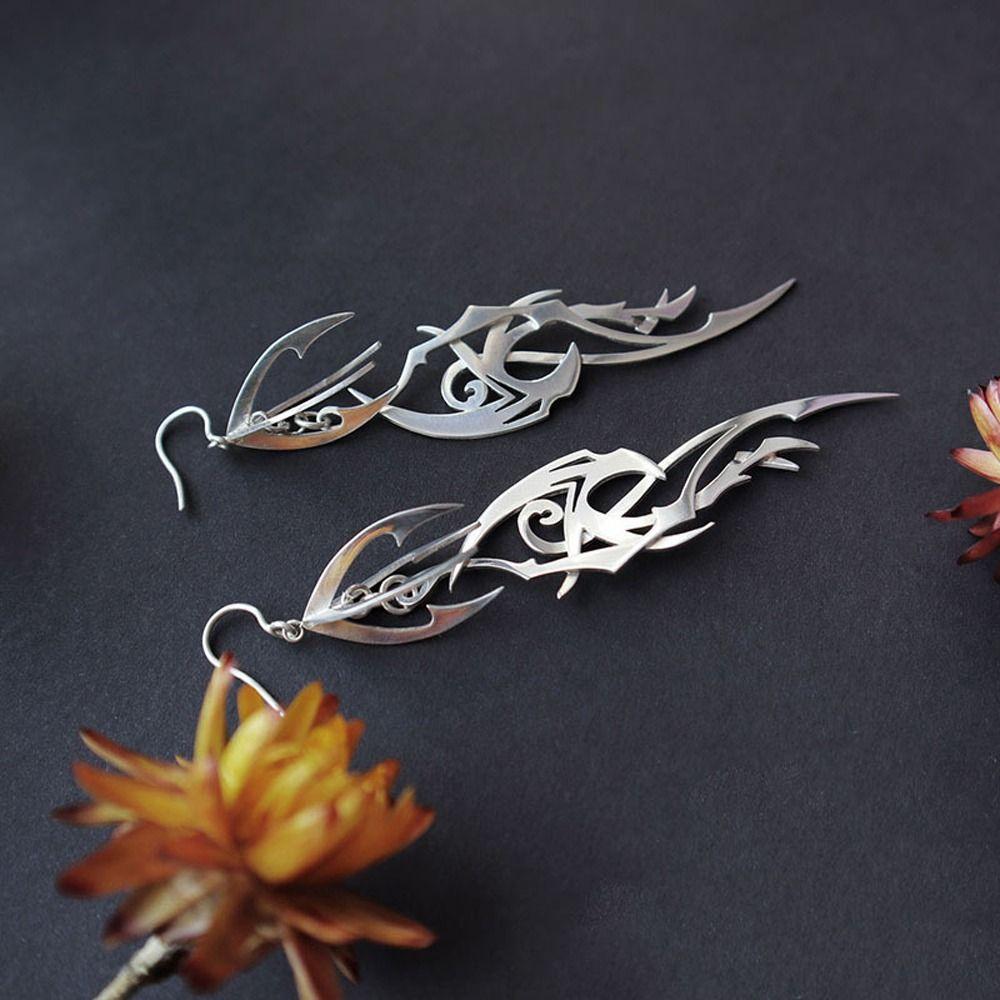 Pendant Girl Gift Gothic Women Zircon Earrings Rhinestone Korean Style Dangle Earrings Ear Drop