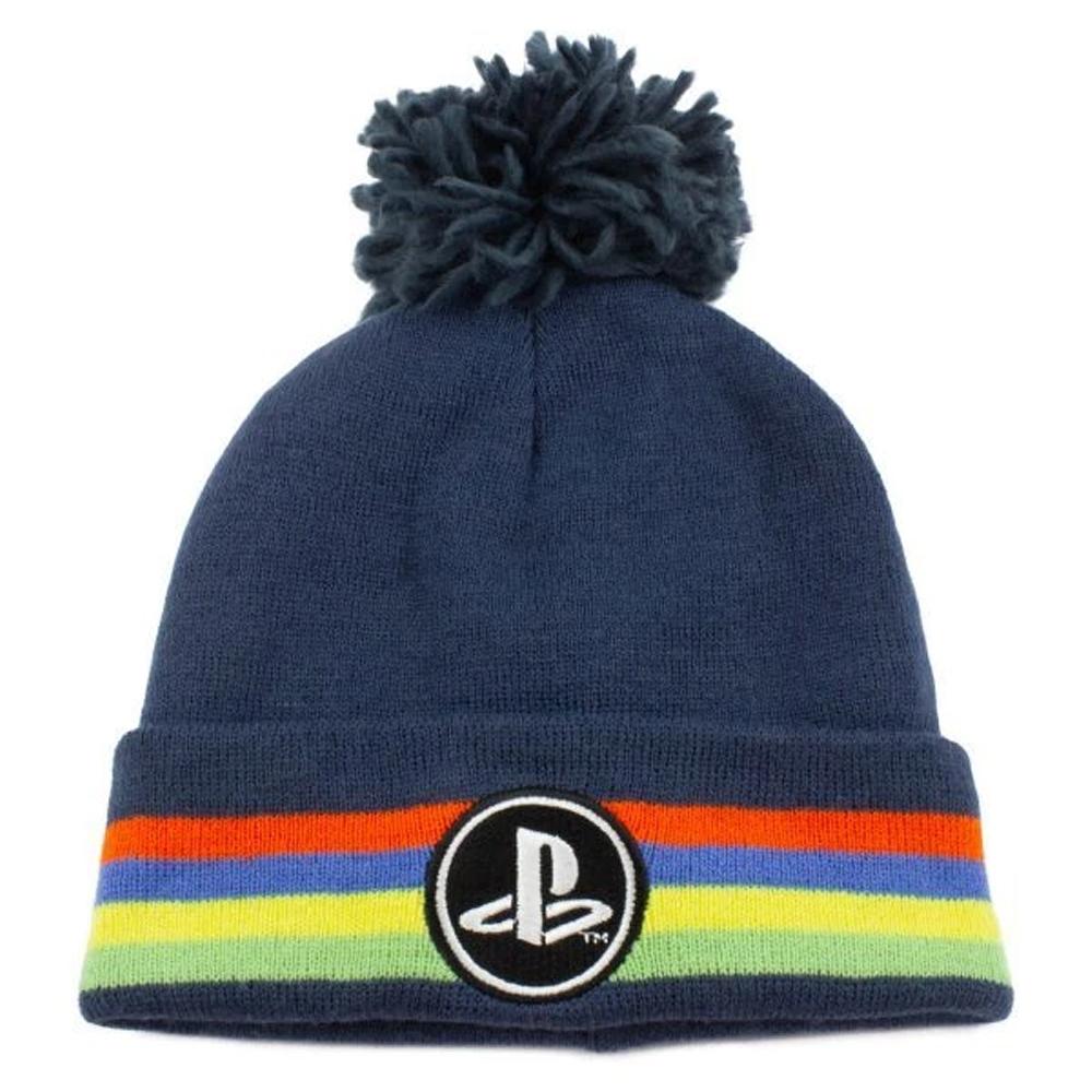 Playstation Unisex Adult Logo Pom Pom Beanie