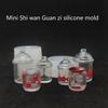 Puppenhaus Lebensmittel Glas Silikon Form Puppen Haus Mini Candy Cookie Gläser Modell Spielzeug Puppenhaus Küche Zubehör