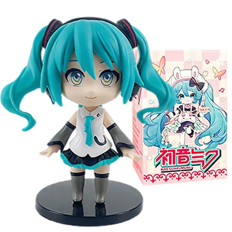 Chibi Hatsune Miku Blind Box Figure - Anime Vocaloid Collectible Model, Cute Desk Decor Surprise Gift for Fans