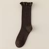 Female Spring and Autumn Lace Sports Deodorant In The Cylinder Stack Socks