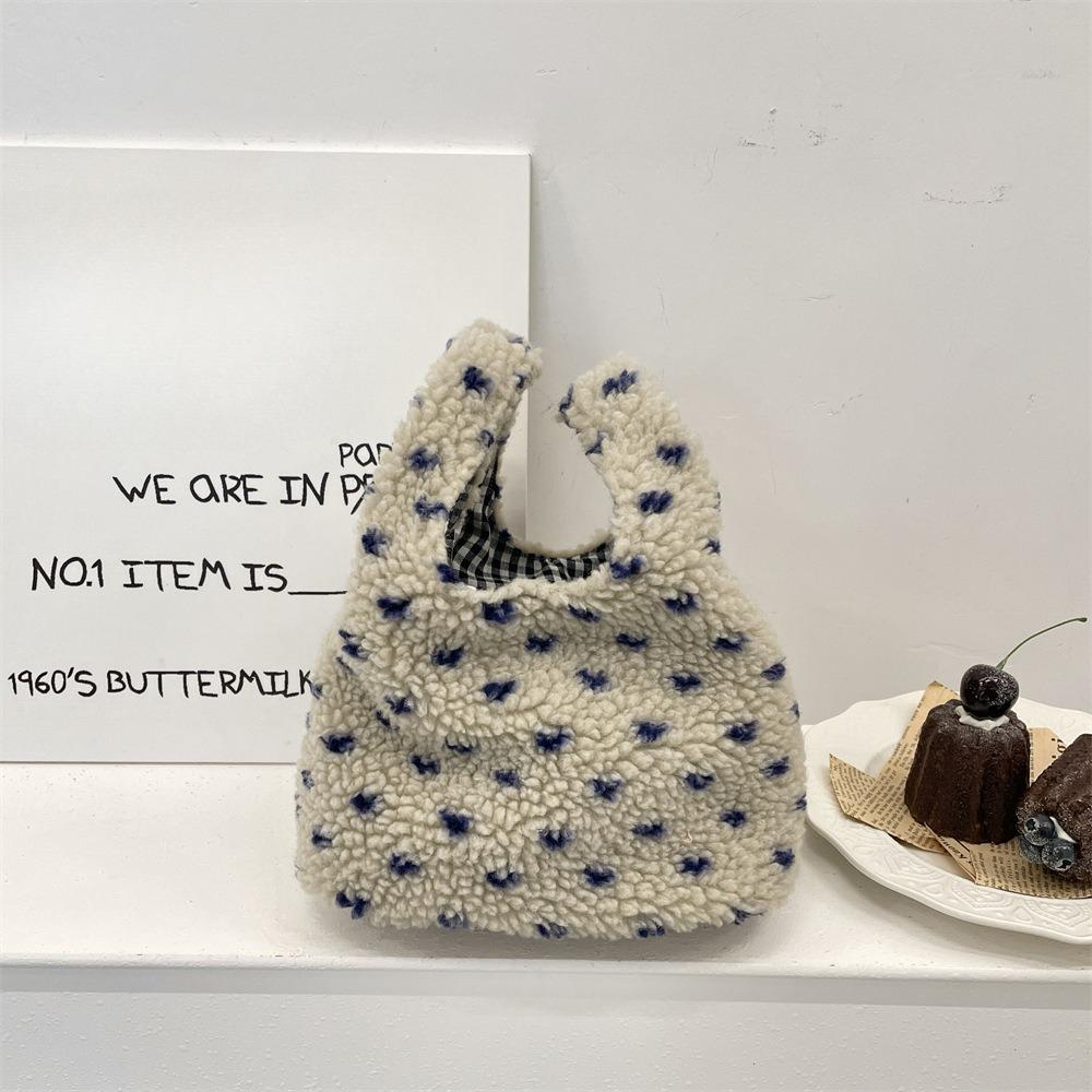 Leopard Print Women Clutch Bag Soft Plush Autumn Winter Fashion Handbag Tote Storage