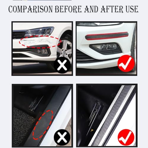 CTRICALVER Protector Moulding, 5cm X 3m Bumper Guard, Side Step Guard, Car Door Sill Protector Suitable for Most Trucks, Jeeps, Pickups or SUVs (