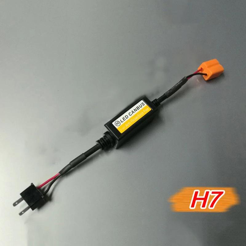 1Pcs H7 LED Canbus Decoder Car Headlights Error Free Resistor for SUV Fog Lights H4 H7 H1 H11 9006 9007 Adapter Anti-Flicker