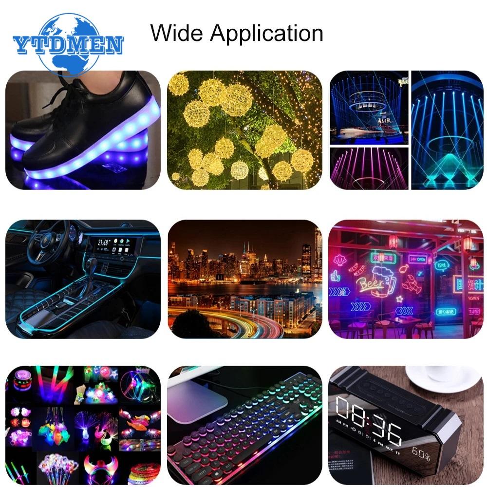 100/200pcs LED Light-emitting Diode 2*5*7mm Square LED Diode Red Yellow Green Blue White Diodes for DIY Electronic