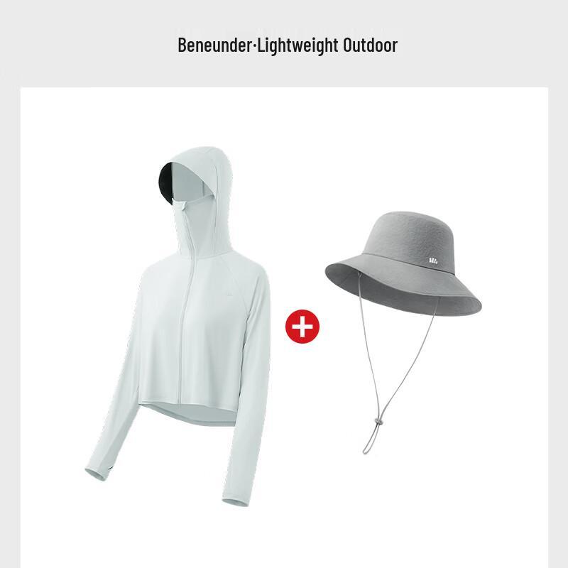 Beneunder Women s Sun Protection Shawl & Bucket Hat Set L