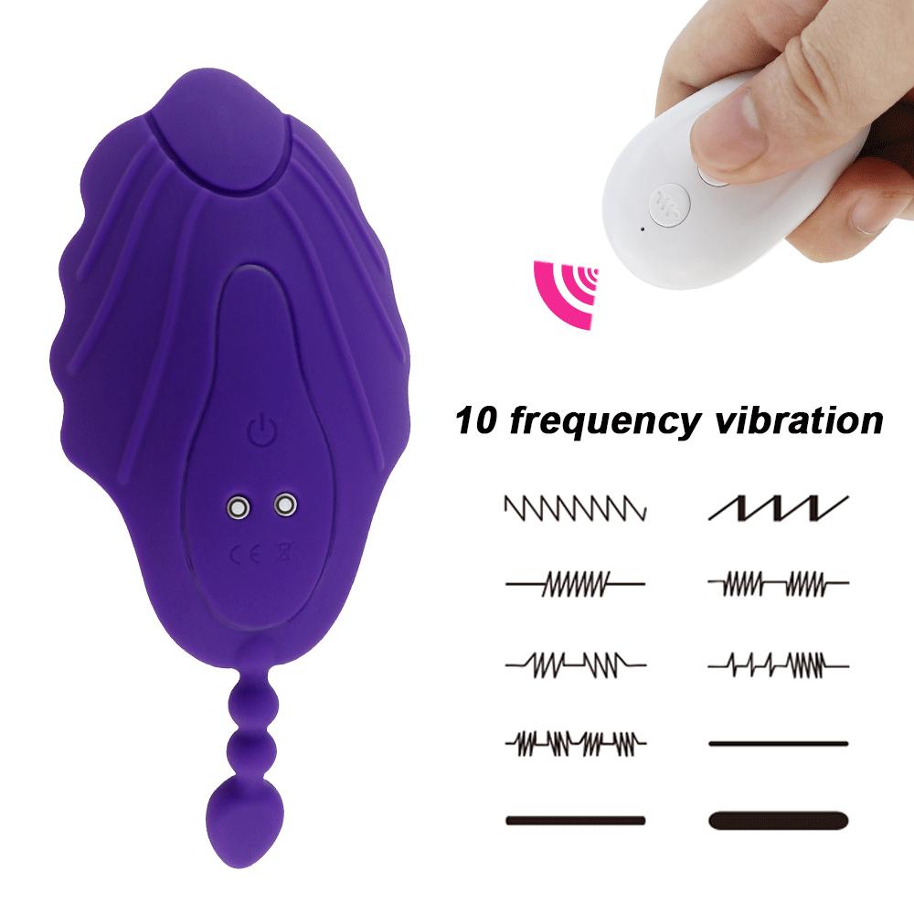 Clitoral Stimulation Wearable Panty Vibrator Portable Vagina Clit Anal Stimulator Massager Vibrating Sex Toys for Women Couple
