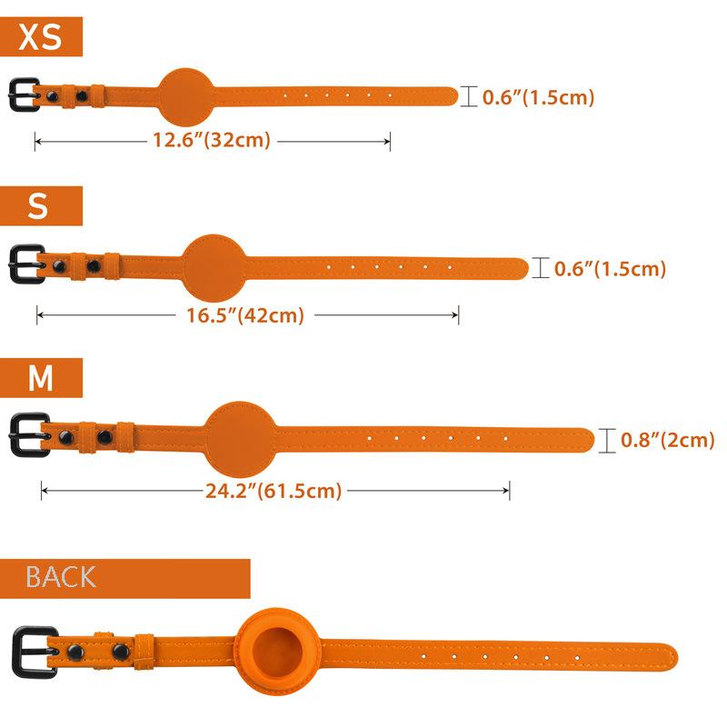 Classic Airtag Positioning Pet Collar Leather Adjustable Anti-lost Positioning Cat Collars Durable Small and Medium-sized Dogs and Cats