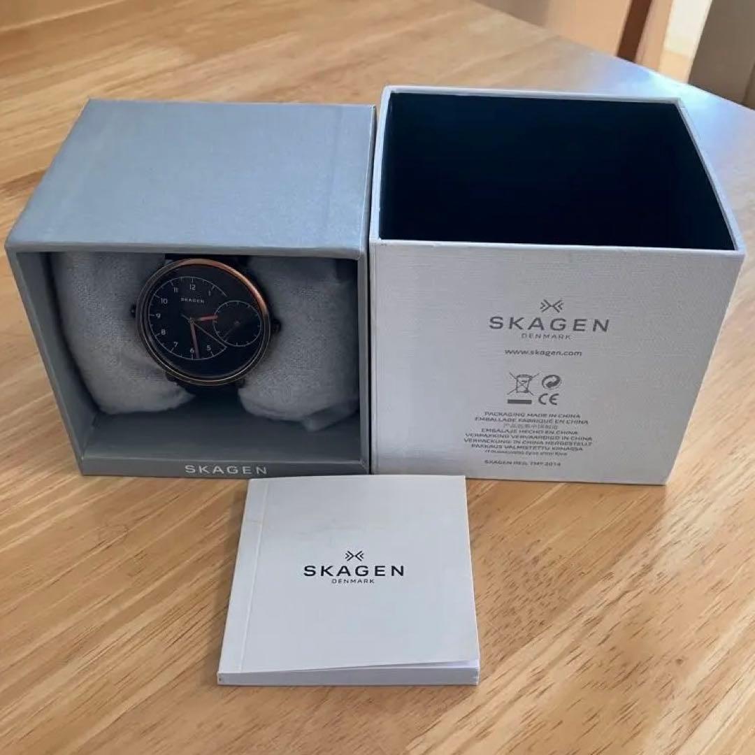 Used [Rare] SKAGEN Hagen SKW2475 Dual Time Watch