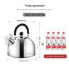 maxcook 3L 304 Stainless Steel Whistling Kettle