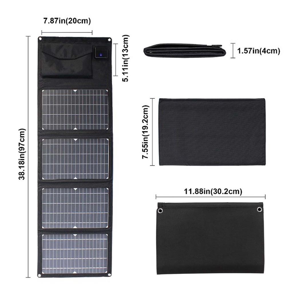 28W 5V Outdoor Foldable Solar Panels Cell USB Portable Solar Smartphone Battery Charger for Tourism Camping Hiking
