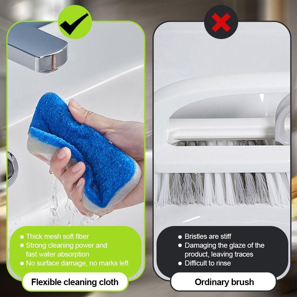 Cleaning Bathroom Accessories Sponge Cleaning Brush Bathroom Wall Brush Cleaning Pad Floor Brushes