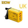 120W mecha PD fast charging charger dual typec dual usb suitable for Apple 15 Huawei mobile phone 5v2a charging head