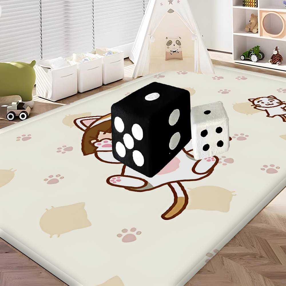 Catoon Chibi Maruko Chan Bathroom Mat Anti-slip Absorb Water Long Strip Cushion Bedroon Mat Welcome Doormat