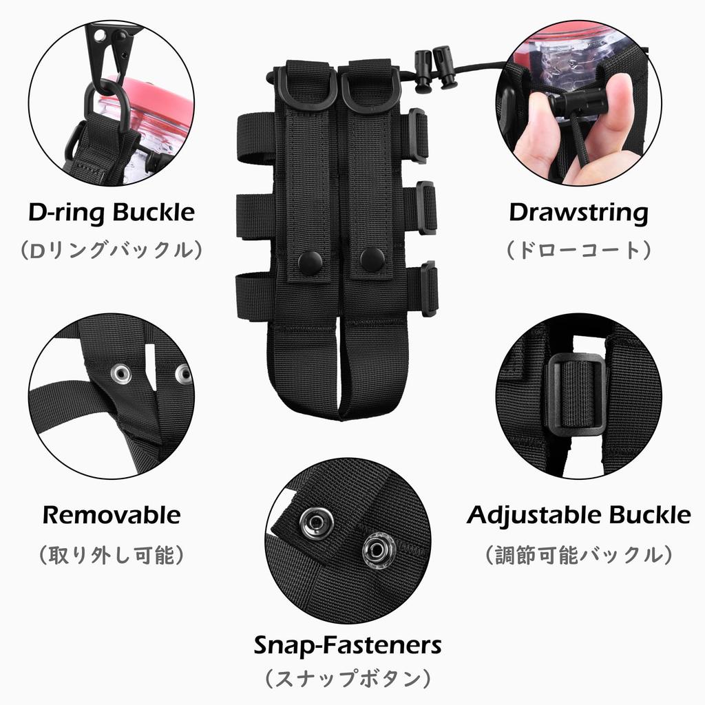 TRIWONDER Water Bottle Pouch Water Bottle Bag Plastic Bottle Holder