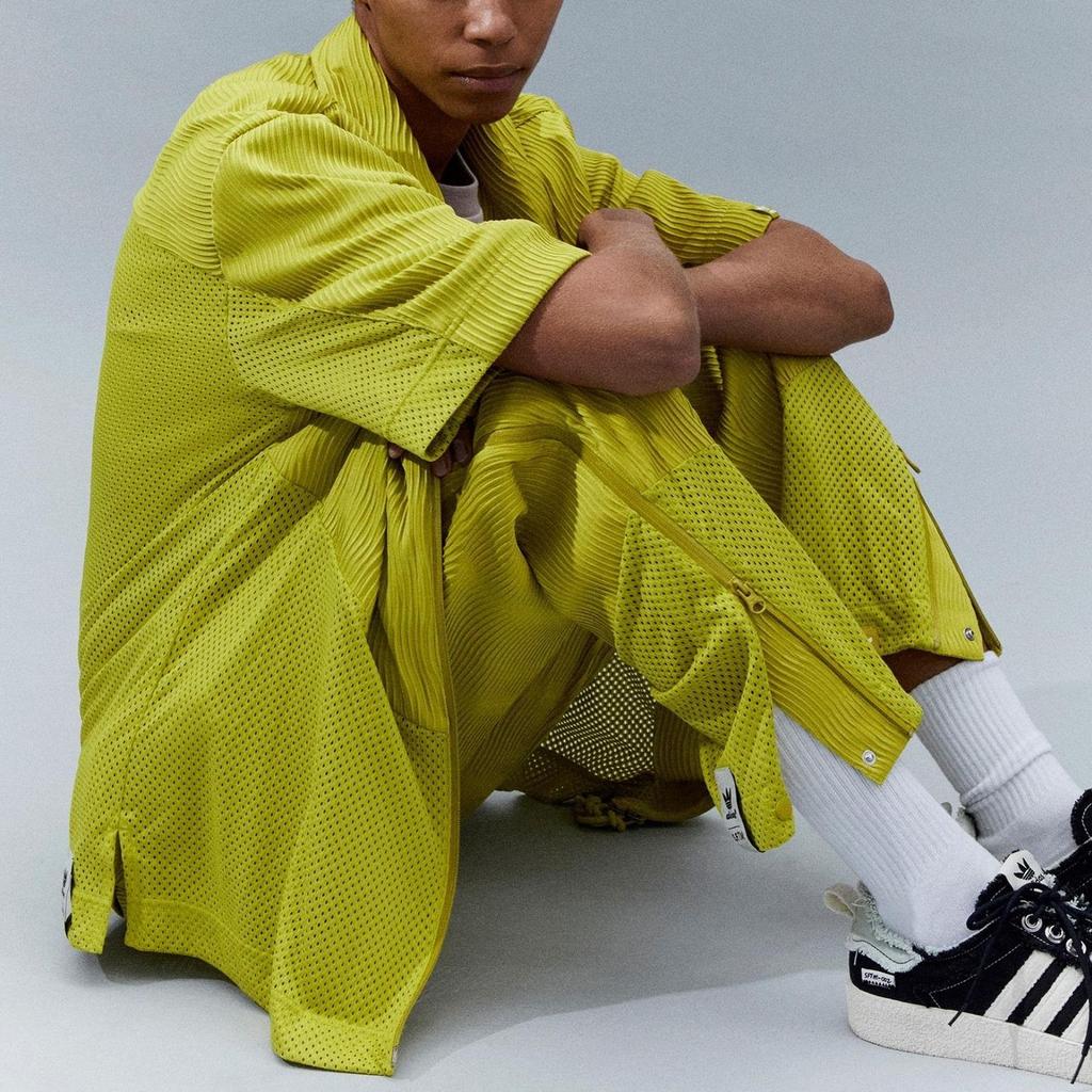 Adidas Song For The Mute X  Originals FW23 Relaxed Fit Straight Leg Drawstring Track Pants Unisex Bottoms Dark-Olive-Green IK8597