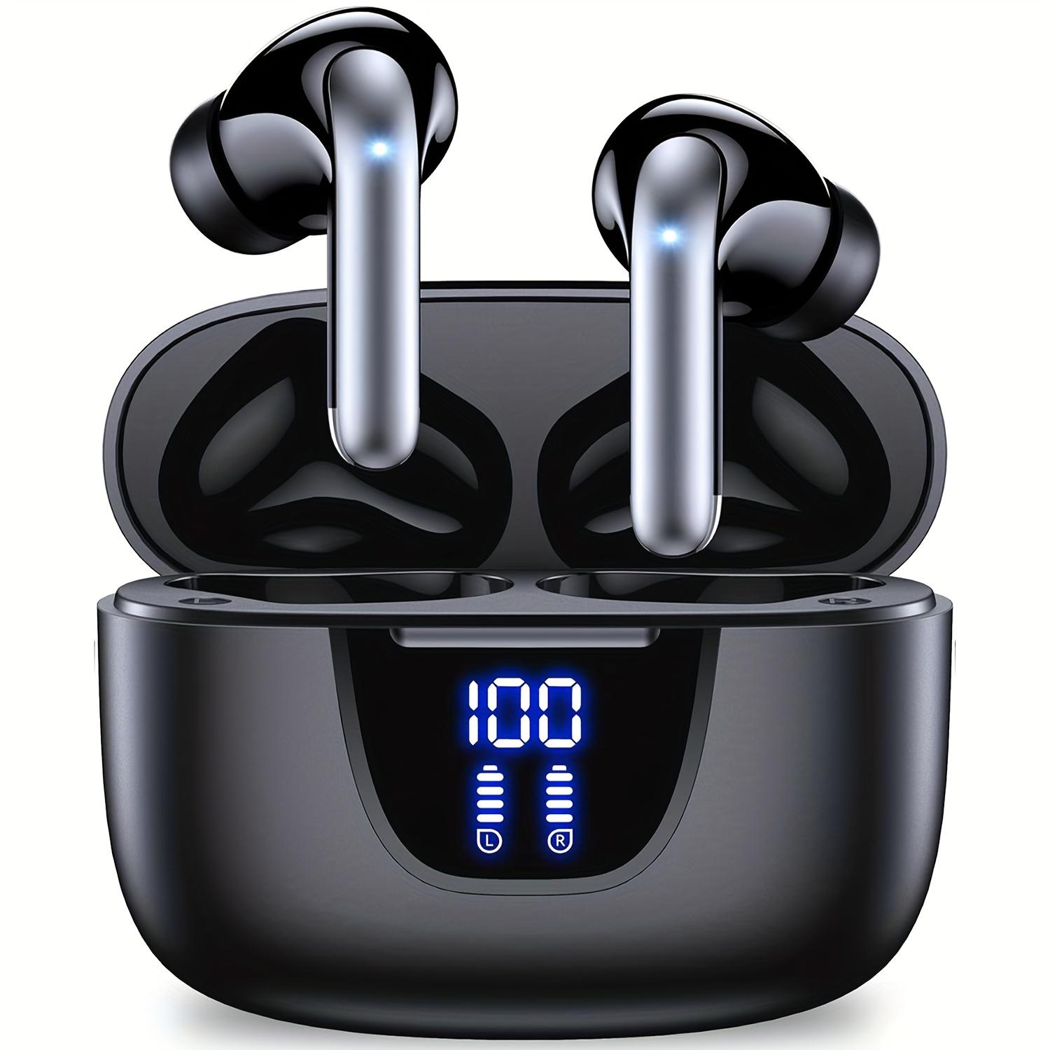 

Бездротові навушники 30 годин відтворення Бездротові навушники 13 мм Тип динаміка Type-C Швидка зарядка Кейс| Бездротові стерео навушники-вкладиші, Підходять для чорний