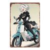 Retro Metal Tin Sign Car Engines & Characters Decor for Garage Man Cave 20x30 Cm